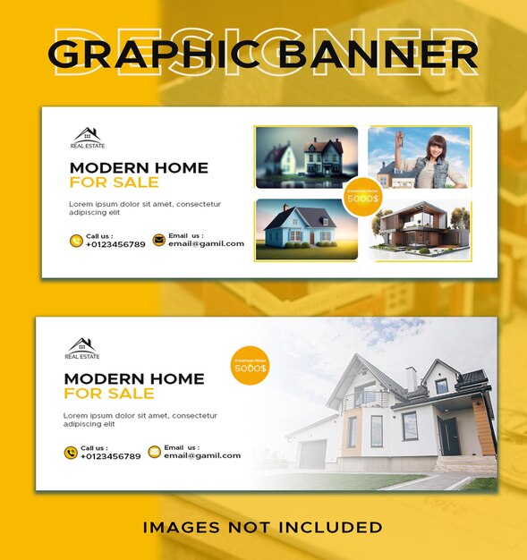 PSD social media real estate banner