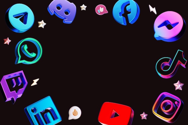 PSD background delle vendite sui social media