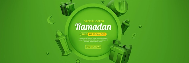 Social media-sjabloon voor Ramadan-verkoop