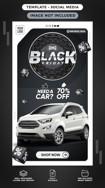 Social media stories black friday modern car rentaljpg