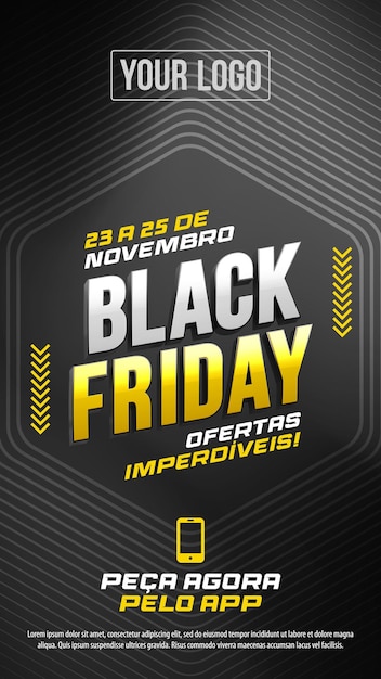 Storie sui social media offerte imperdibili del black friday!