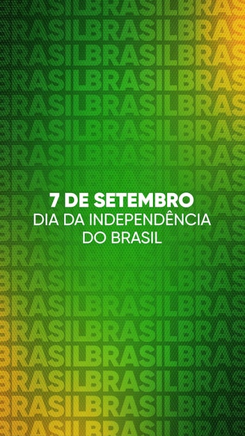 PSD social media stories brazil independence day