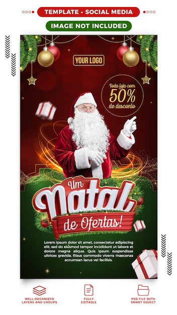 ソーシャルメディアの物語クリスマスのオファー