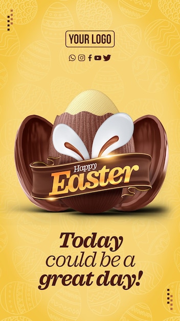 Social media stories happy easter today could be a great day