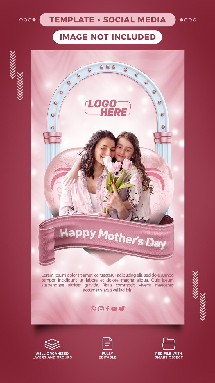 Social media Stories instagram Happy Mothers Day