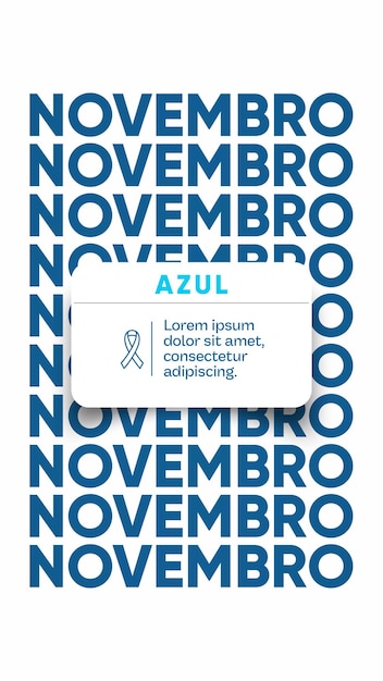PSD Истории в социальных сетях november blue против рака простаты