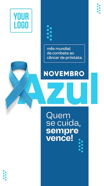 PSD social media stories post november blue all against prostate cancer