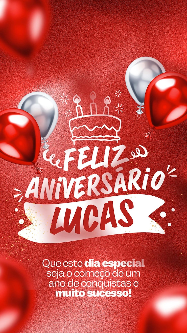 PSD social media stories template happy birthday red background