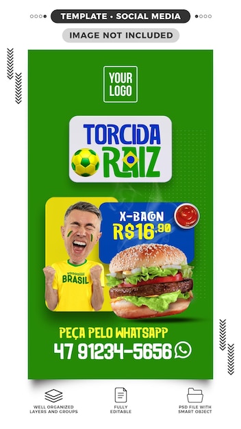 Social media stories world cup snack promotion
