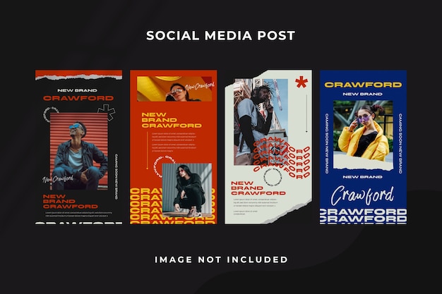 PSD social media story instagram template