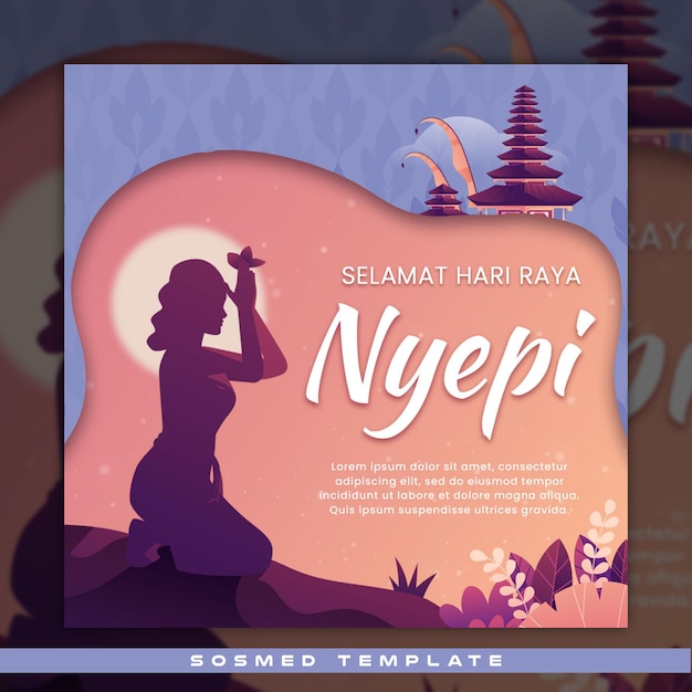 PSD social media template day of silence nyepi day