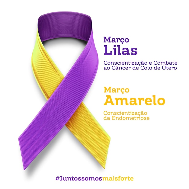 PSD Кампания по осведомленности о фиолетовых и желтых достопримечательностях в социальных сетях