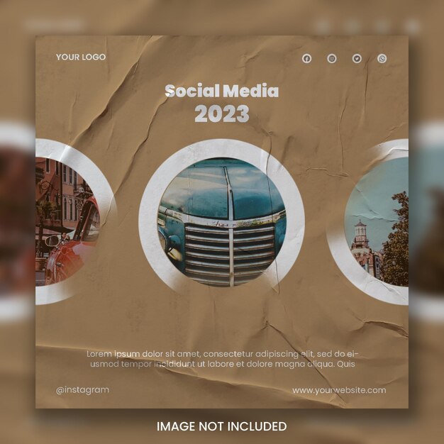 Social media template