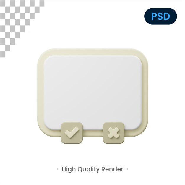ソーシャルメディアUIフレームと要素Instagramストーリーウィジェットクイズ3Dイラスト