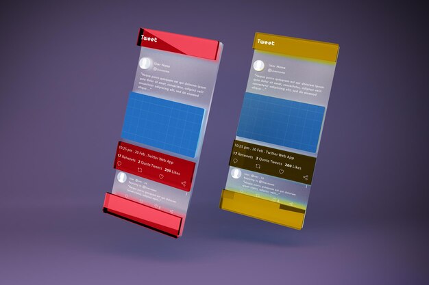 Premium PSD  Top view color palette card mockup for showcasing