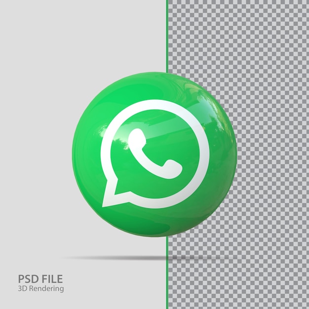 PSD Социальные сети whats ap 3d render