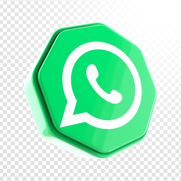 PSD Социальные сети whatsapp 3d рендеринг