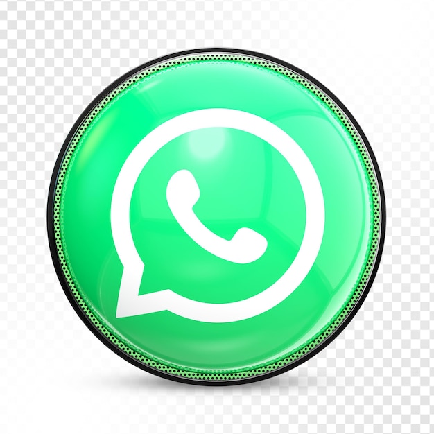PSD social media whatsapp 3d