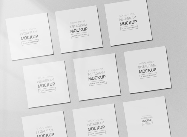 PSD social media white paper mockup psd template banner