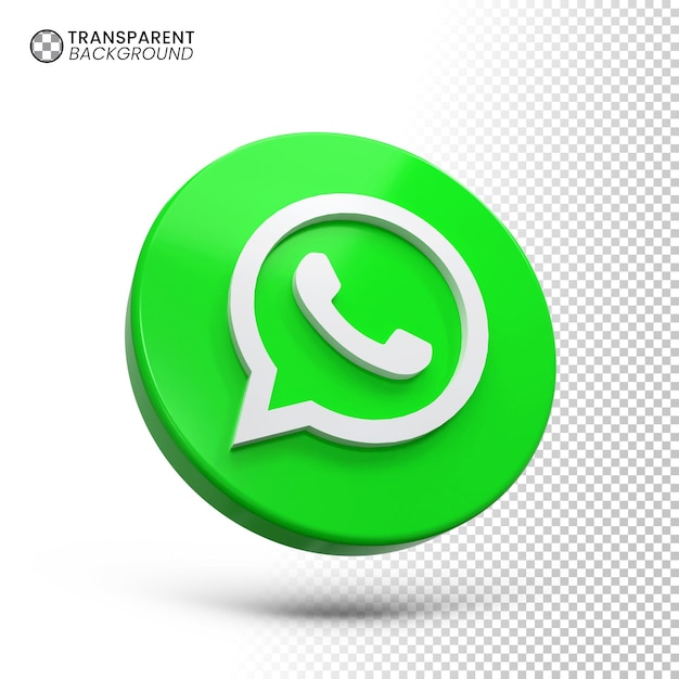 PSD 소셜 네트워킹 whatsapp 3d 렌더링