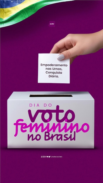 PSD sociale media dia do voto feminino in brazilië