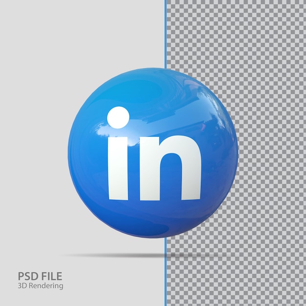 PSD sociale media gekoppeld in 3d render