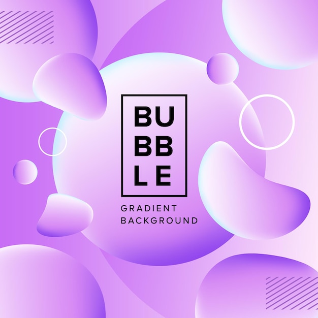 Sociale media moderne bubbels roze achtergrond met kleurovergang