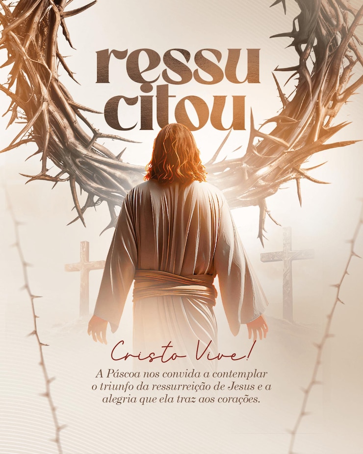 PSD sociale media pascoa cristo christelijk pasen
