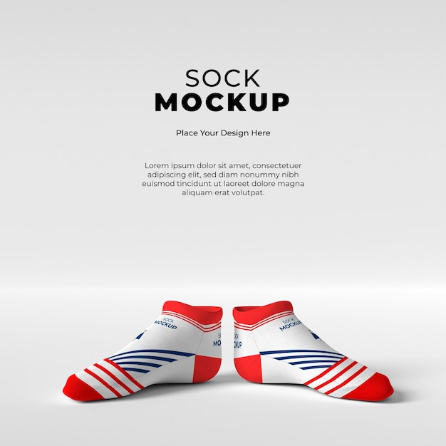 Sock mockup design