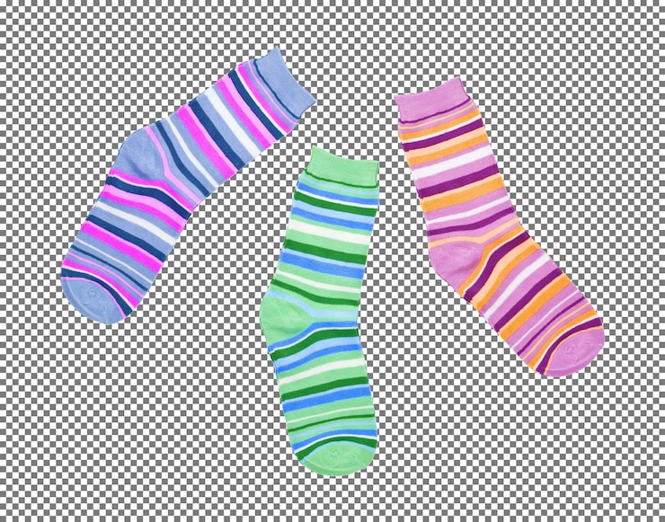 PSD socks isolated
