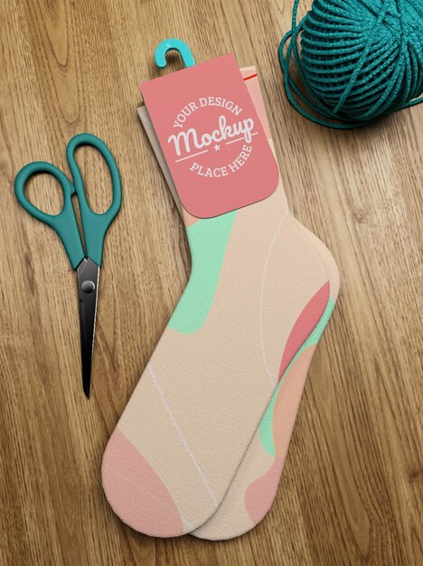 Socks mockup design