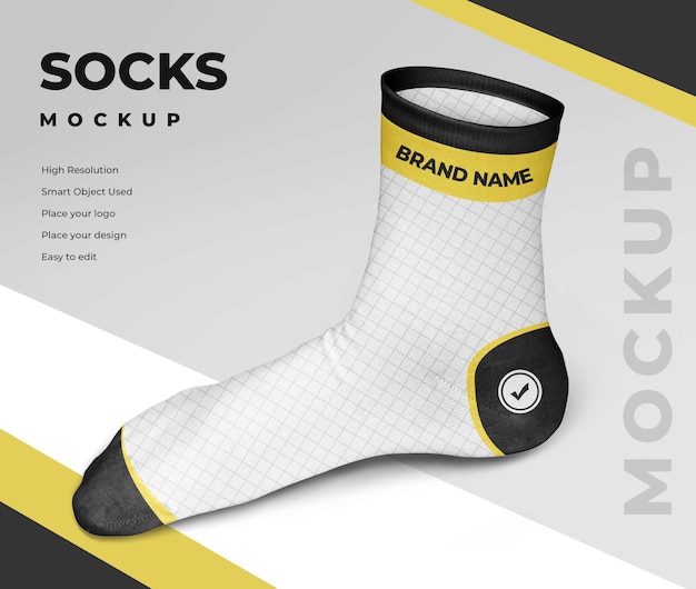 socks mockup design
