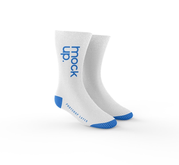 Socks mockup realistic isolated