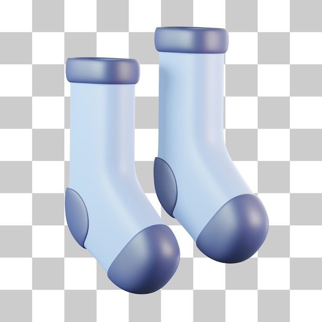 PSD socks wear 3d icon