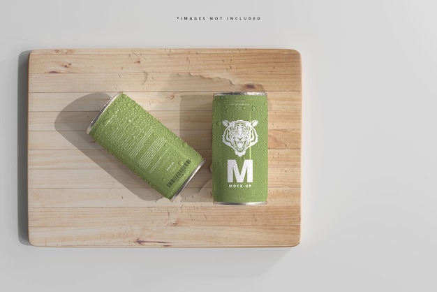 PSD soda or beer can mockup