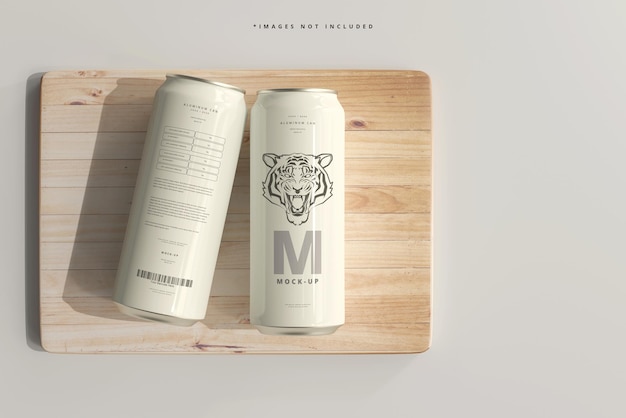 PSD soda or beer can mockup