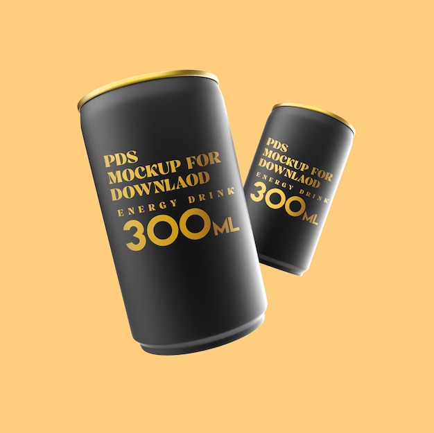 Soda blikjes mockup