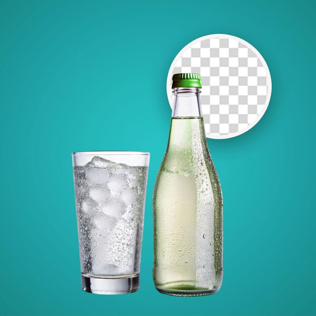 PSD soda bottle isolated on transparent background