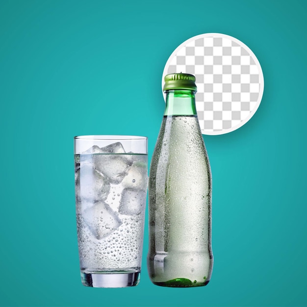 PSD soda bottle isolated on transparent background