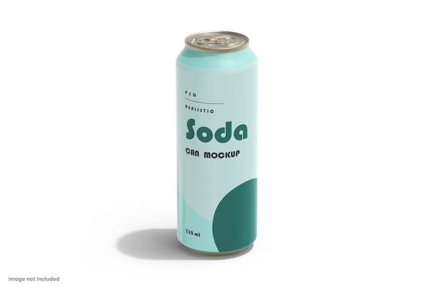 Mockup di lattine di soda alla luce del giorno