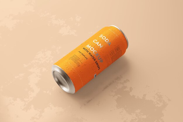 PSD soda can mockup template