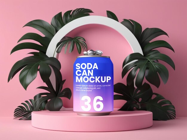 soda can mockup