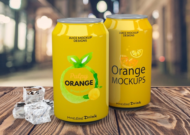 Soda può mockup