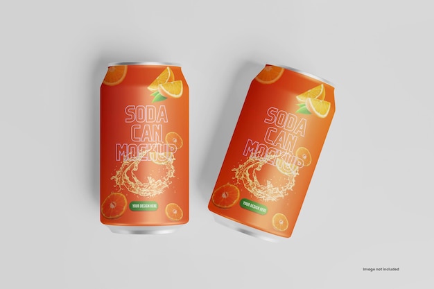 Soda can mockup