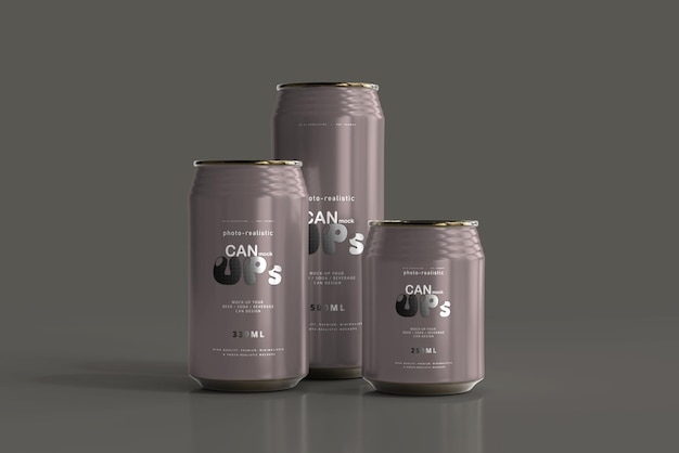 Soda can mockup