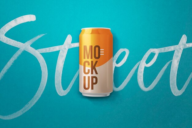 Lattina di soda mockup