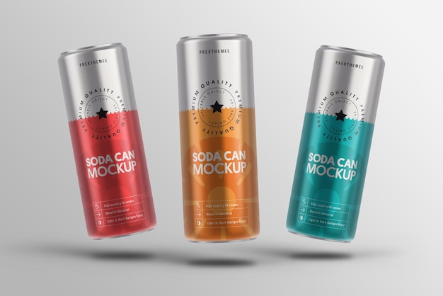 PSD soda can mockup