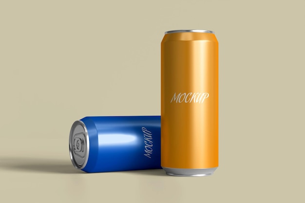 Soda can mockup