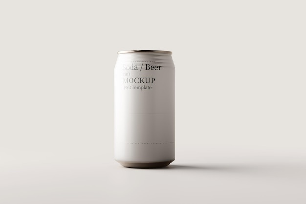 Soda can mockup