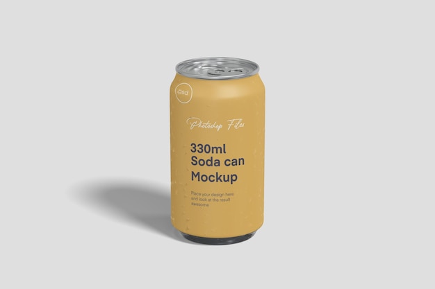 Soda can mockup